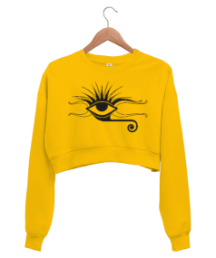 Eye Can Kadın Crop Sweatshirt