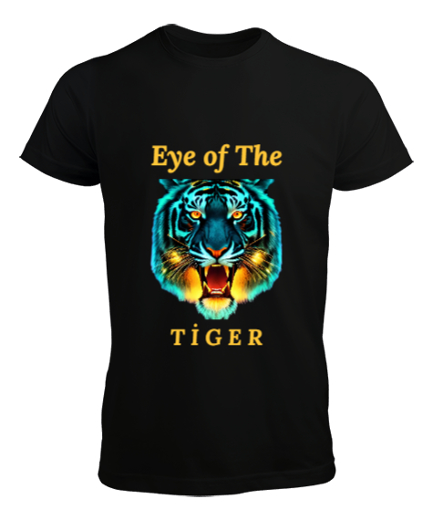 Eye of The Tiger Siyah Erkek Tişört