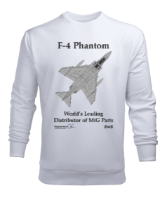 F-4 Phantom Worlds Leading Distributor of MiG Parts Erkek Sweatshirt