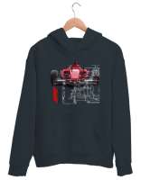 F1 Füme Unisex Kapşonlu Sweatshirt - Thumbnail