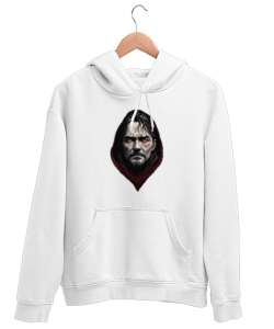 face Beyaz Unisex Kapşonlu Sweatshirt