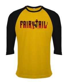 fairy tail Orjinal Reglan 3/4 Kol Unisex Tişört