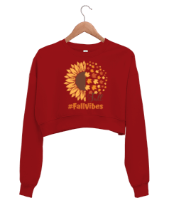 fallvibes Kadın Crop Sweatshirt