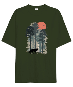 FAMILIAR FOREST Oversize Unisex Tişört