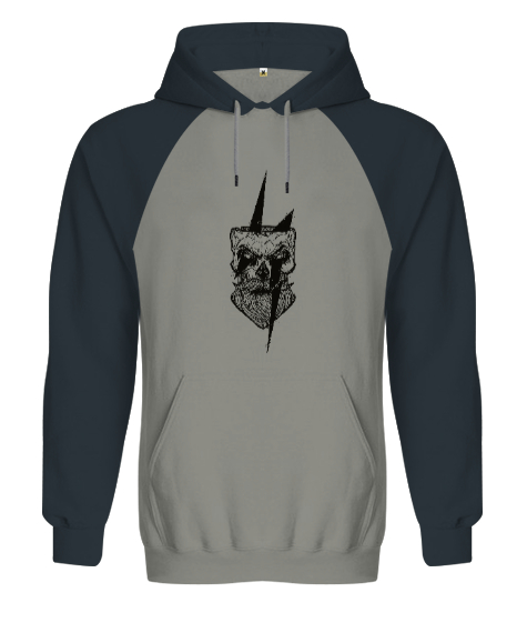 Fantastic Head Gri/Füme Orjinal Reglan Hoodie Unisex Sweatshirt