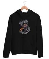 Fantastik Kafatası - Skull Siyah Unisex Kapşonlu Sweatshirt - Thumbnail