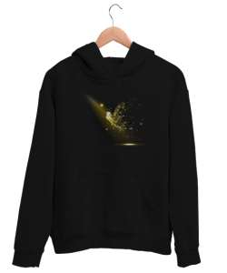 Fantastik Uçuş Siyah Unisex Kapşonlu Sweatshirt