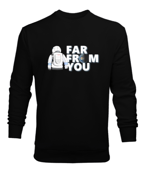 Tisho - Far From U Siyah Erkek Sweatshirt