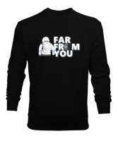 Far From U Siyah Erkek Sweatshirt - Thumbnail