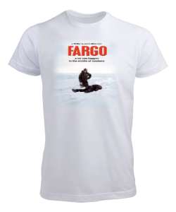 Fargo - Middle of No Retro Beyaz Erkek Tişört