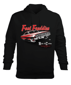 Fast freddies Erkek Kapüşonlu Hoodie Sweatshirt