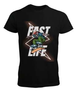 Fast life Siyah Erkek Tişört