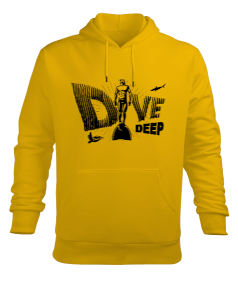 FD-04 Dive Deep Erkek Kapüşonlu Hoodie Sweatshirt