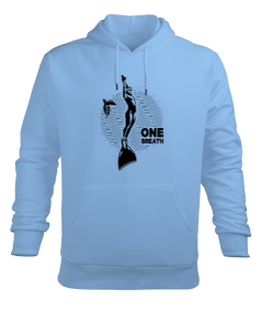 FD-05 One Breath Mono Fin Erkek Kapüşonlu Hoodie Sweatshirt