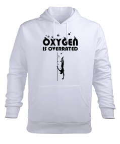 FD-08 Oxygen is Overrated Erkek Kapüşonlu Hoodie Sweatshirt