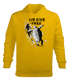 FD-10 We Dive Free Erkek Kapüşonlu Hoodie Sweatshirt