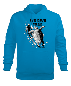 FD-10 We Dive Free Erkek Kapüşonlu Hoodie Sweatshirt