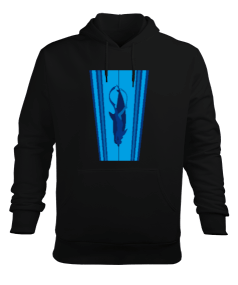 FD-15 Deep Bleu Erkek Kapüşonlu Hoodie Sweatshirt