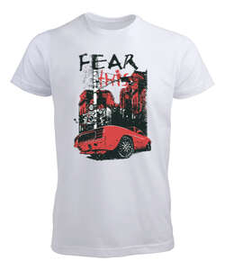Fear City Beyaz Erkek Tişört