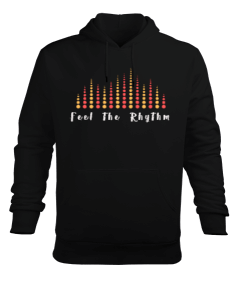 Feel The Rhythm Erkek Kapüşonlu Hoodie Sweatshirt