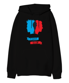 Fight Club Tasarım Baskılı Oversize Unisex Kapüşonlu Sweatshirt