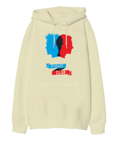 Fight Club Tasarım Baskılı Oversize Unisex Kapüşonlu Sweatshirt