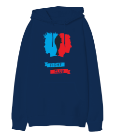 Fight Club Tasarım Baskılı Oversize Unisex Kapüşonlu Sweatshirt