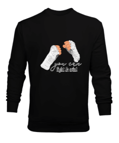 fight win Erkek Sweatshirt