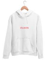 FİLİSTİN Beyaz Unisex Kapşonlu Sweatshirt - Thumbnail