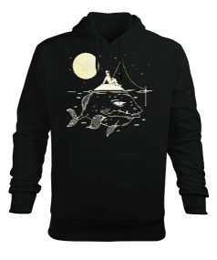 Fishing Erkek Kapüşonlu Hoodie Sweatshirt