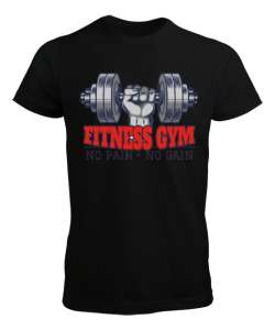 Fitness Gym Siyah Erkek Tişört