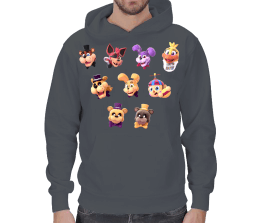 Five Night At Freddys erkek polarlı t-shirt Erkek Kapşonlu