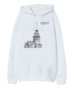 FLEXYY Oversize Unisex Kapüşonlu Sweatshirt