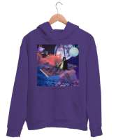 Flying Carpet Mor Unisex Kapşonlu Sweatshirt - Thumbnail