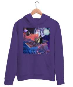 Flying Carpet Mor Unisex Kapşonlu Sweatshirt