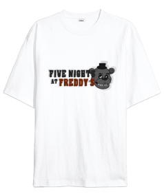 FNAF Five Nights at Freddys Baskılı Oversize Unisex Tişört