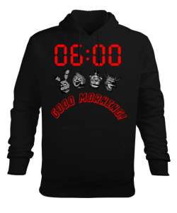 FNAF Good Morning BL Siyah Erkek Kapüşonlu Hoodie Sweatshirt