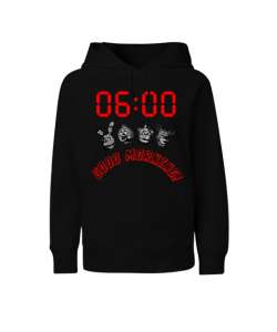 FNAF Good Morning UB3 Siyah Çocuk Unisex Hoodie Kapüşonlu