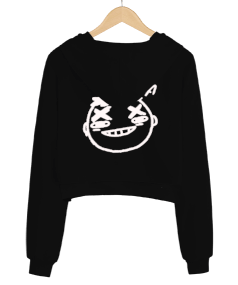 Foffseason Kadın Crop Hoodie Kapüşonlu Sweatshirt