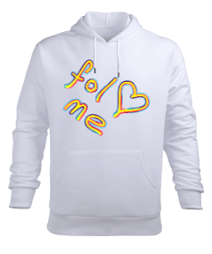 Follow Love Me Erkek Kapüşonlu Hoodie Sweatshirt