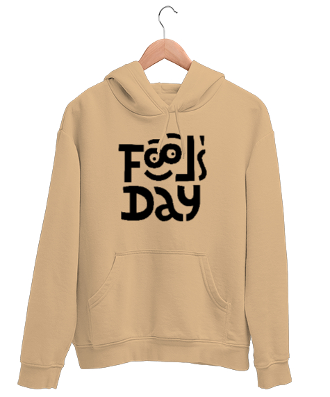 Tisho - Fools Day - Komik Bakışlar - 1 Nisan Camel Unisex Kapşonlu Sweatshirt