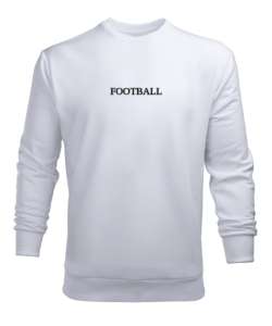 Football Beyaz Erkek Sweatshirt