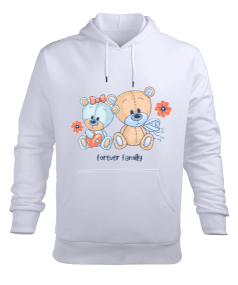 Forever Family Erkek Kapüşonlu Hoodie Sweatshirt