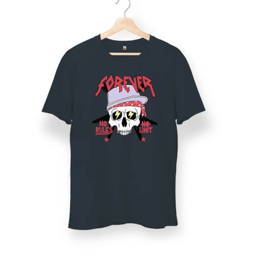 Forever Rock Skull Unisex Kısa Kol Tişört