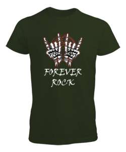 Forever Rock V3 Haki Yeşili Erkek Tişört