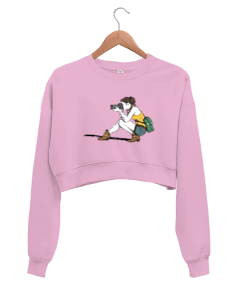 Fotoğrafçı Kadın Crop Sweatshirt