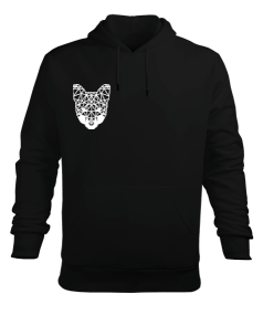 Fox Üçgensel Tasarım Erkek Kapüşonlu Hoodie Sweatshirt