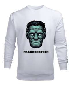 FRANKENSTEIN Beyaz Erkek Sweatshirt