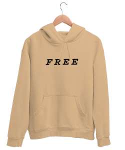 Free Camel Unisex Kapşonlu Sweatshirt