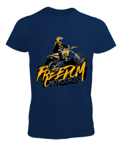 Freedom Motocross Baskılı Erkek Tişört